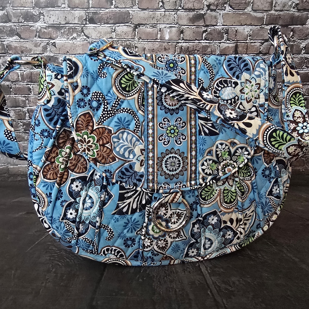 Vera Bradley Saddle Up in Bali Blue (Floral) Women's Bag retired in 2009